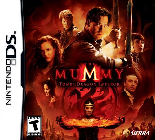 The Mummy Tomb of the Dragon Emperor box art for Nintendo DS